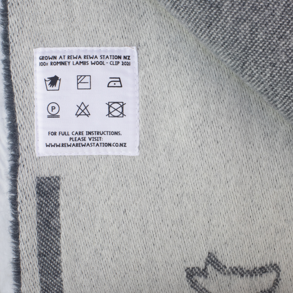 Romney Lambs Wool BLANKET - Dog Design - Image 12