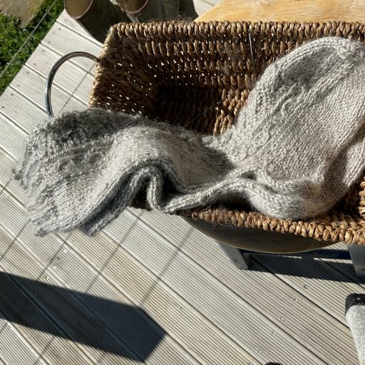 Hand Knitted Gotland Reading Socks