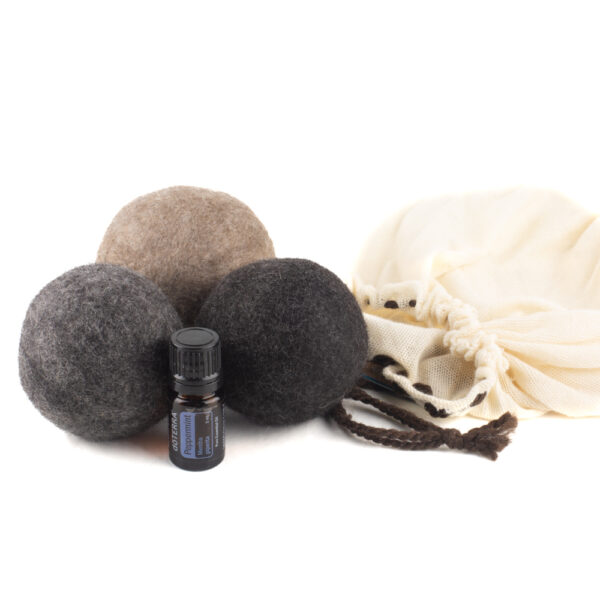 Dryer balls (3pk) with Peppermint Esential Oil