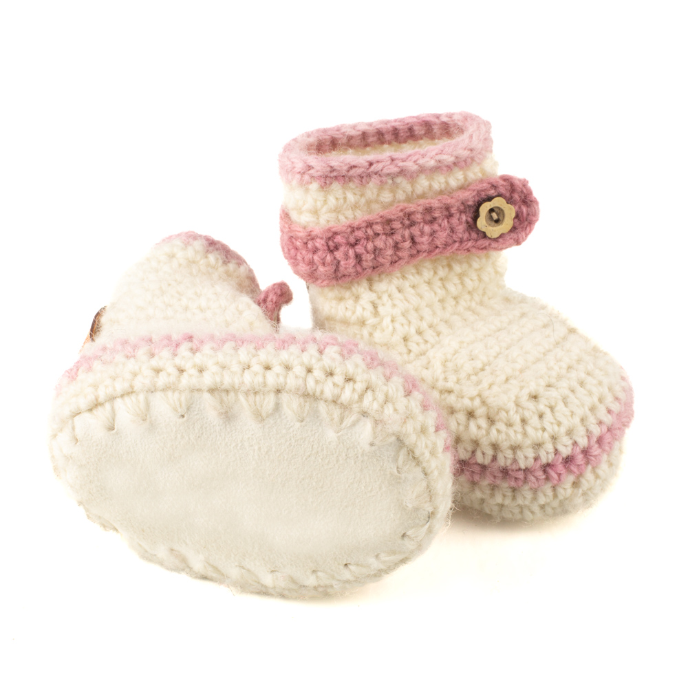 Babies Booties with Sheepskin Soles - Image 7