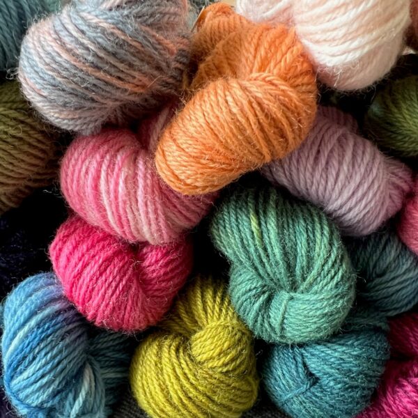 COLOURED BY NATURE - Hand Dyed Rewa Rewa Station Fibre