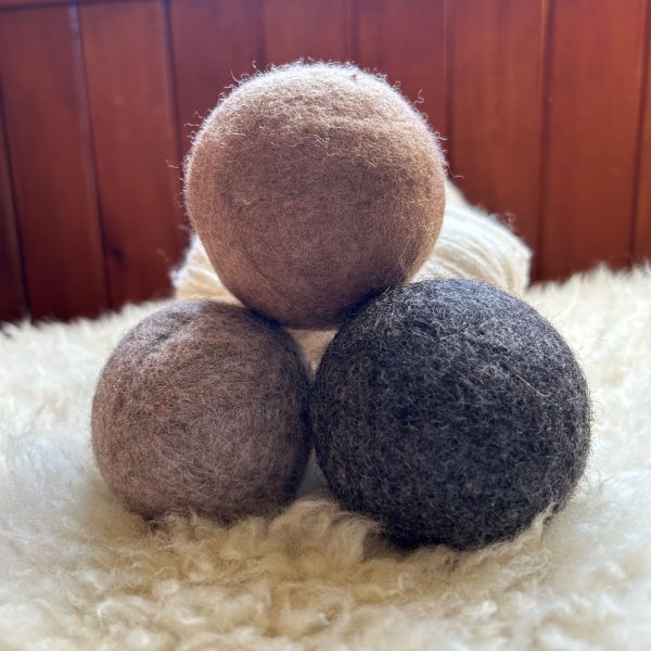 Natural Coloured Felted Wool Ball