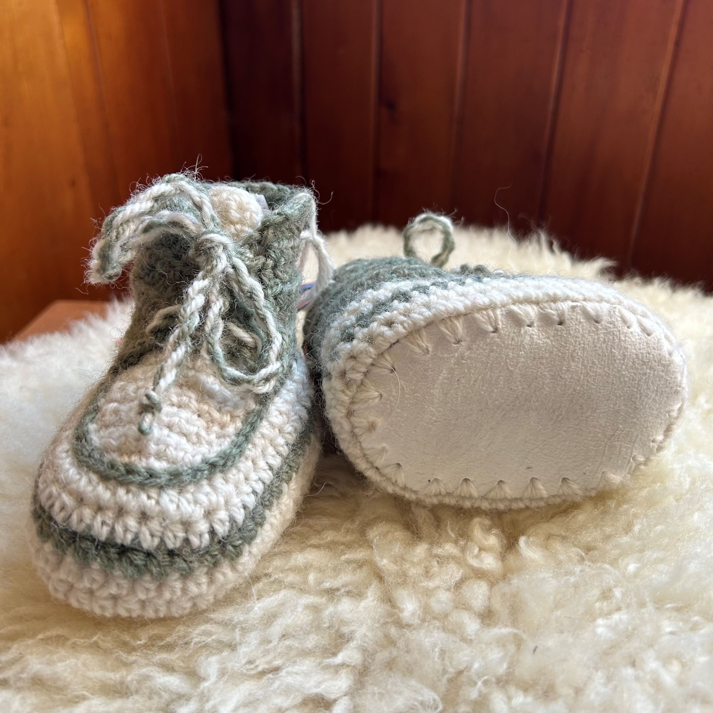 Babies Booties with Sheepskin Soles - Image 6