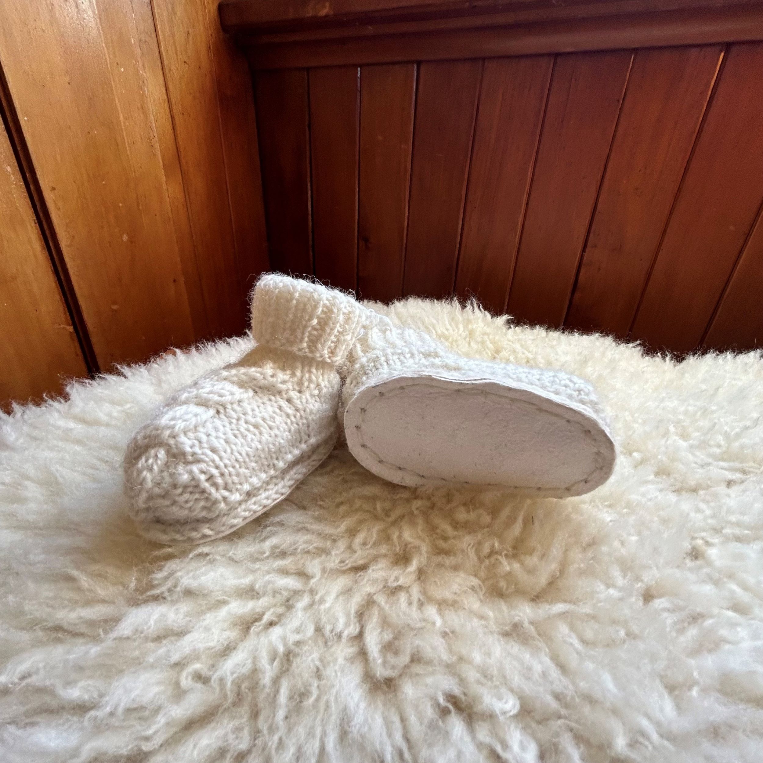 Babies Booties with Sheepskin Soles - Image 3